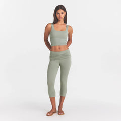 COTTON JERSEY FOLDOVER CAPRI | MINERAL