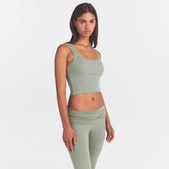 COTTON JERSEY FOLDOVER CAPRI | MINERAL