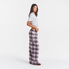 FLANNEL SLEEP OVERSIZED PANT | IRIS MICA PLAID