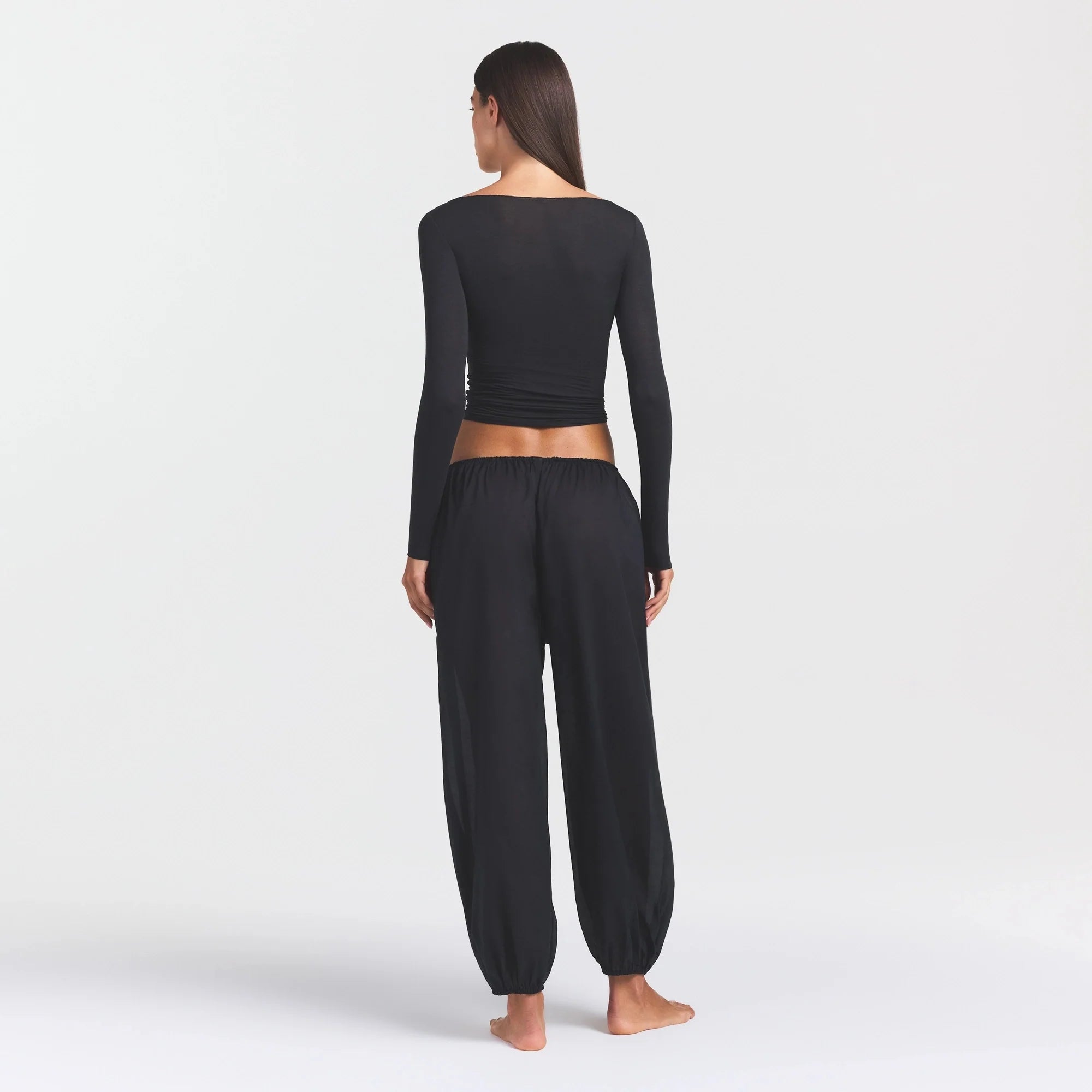 VOILE SLEEP BALLOON PANT | ONYX