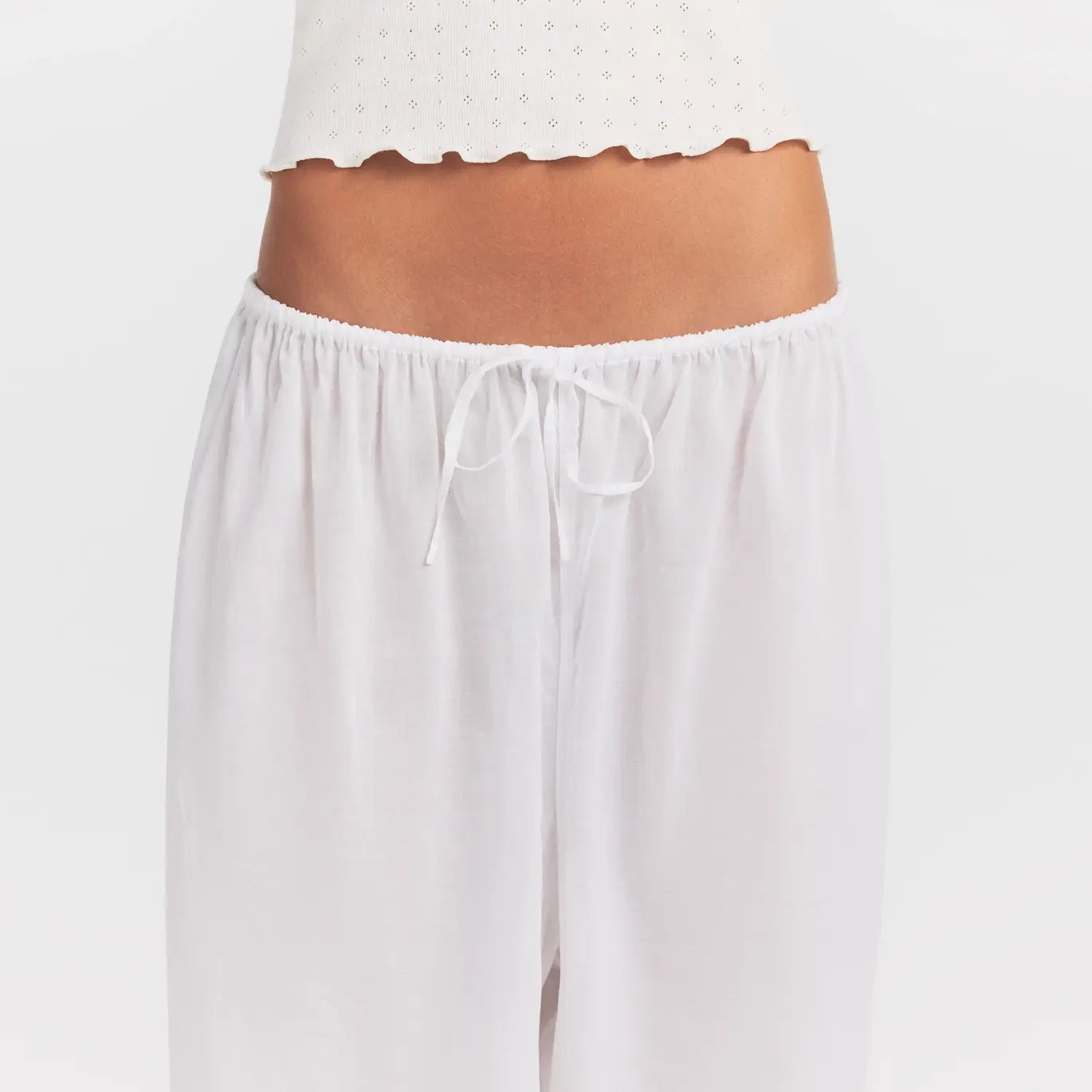 VOILE SLEEP BALLOON PANT | SNOW