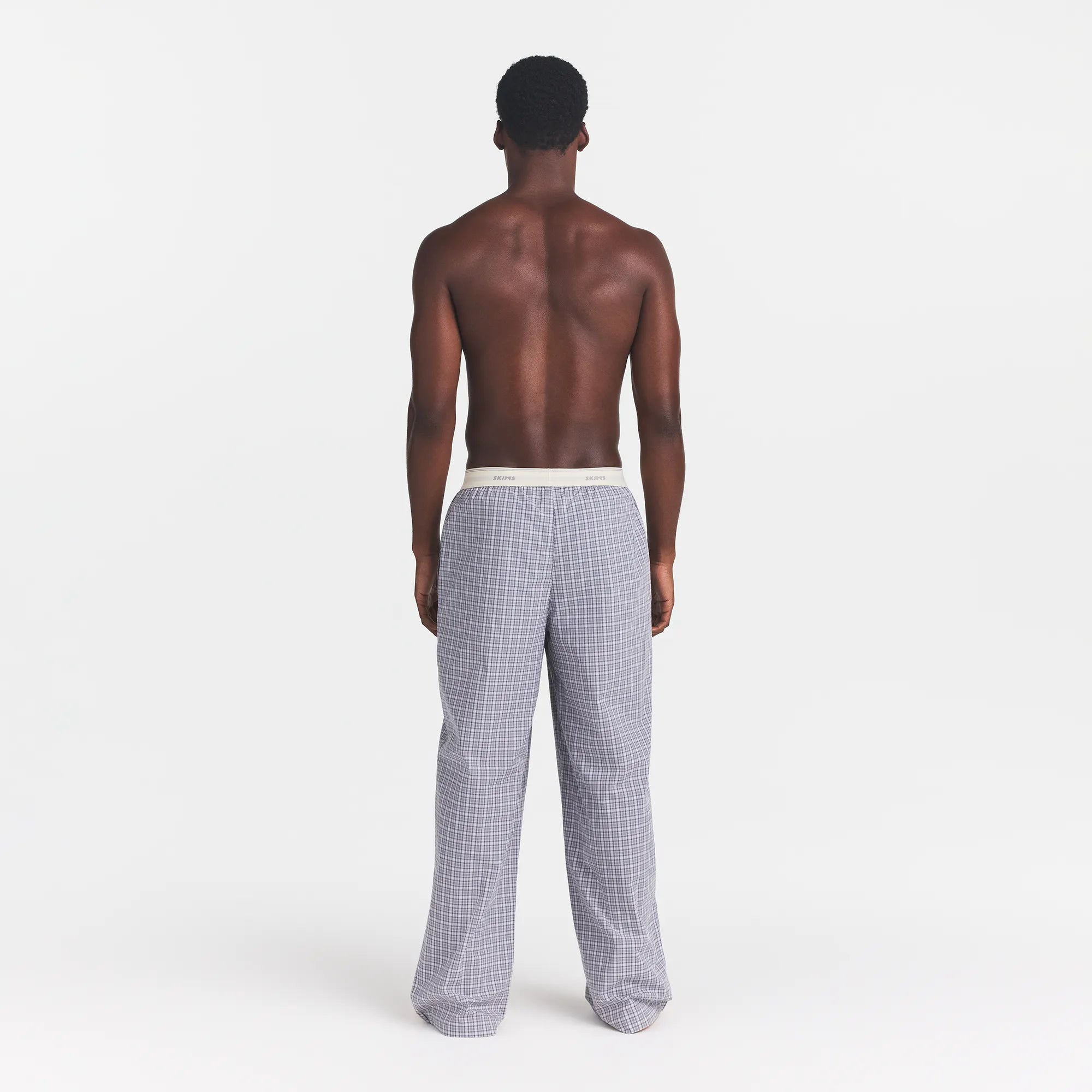 COTTON POPLIN MENS LOGO BAND SLEEP PANT | FULL MOON CHECK