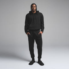 FLEECE LOUNGE MENS TAPERED JOGGER | WASHED ONYX