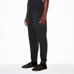 FLEECE LOUNGE MENS TAPERED JOGGER | WASHED ONYX