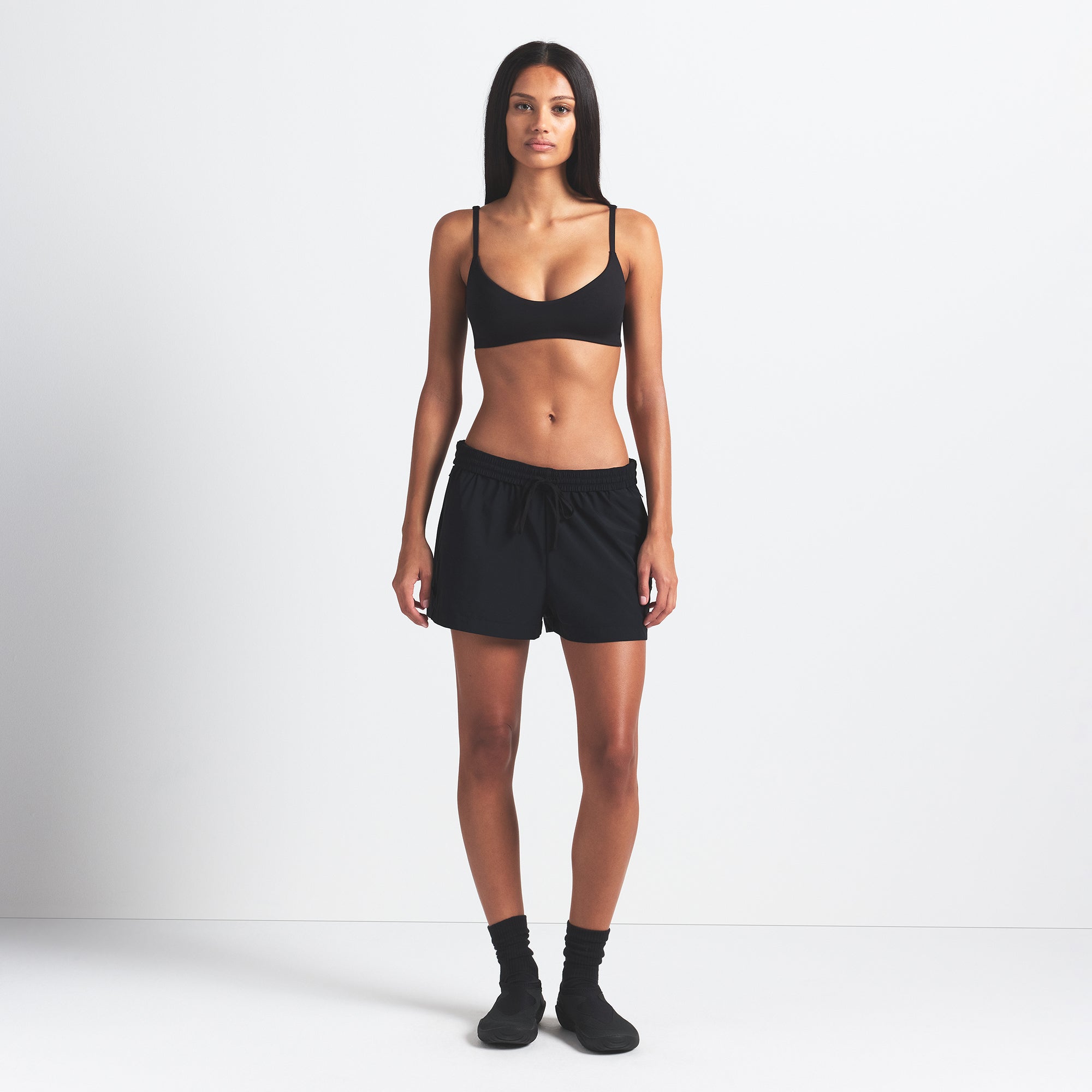 NikeSKIMS WOVEN NYLON 5" TRACK SHORT | OBSIDIAN