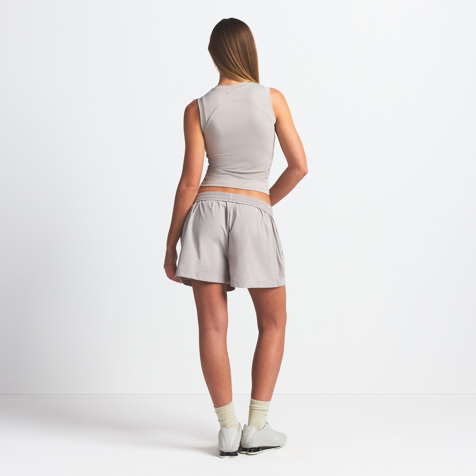 NikeSKIMS WOVEN NYLON 5" TRACK SHORT | STONE