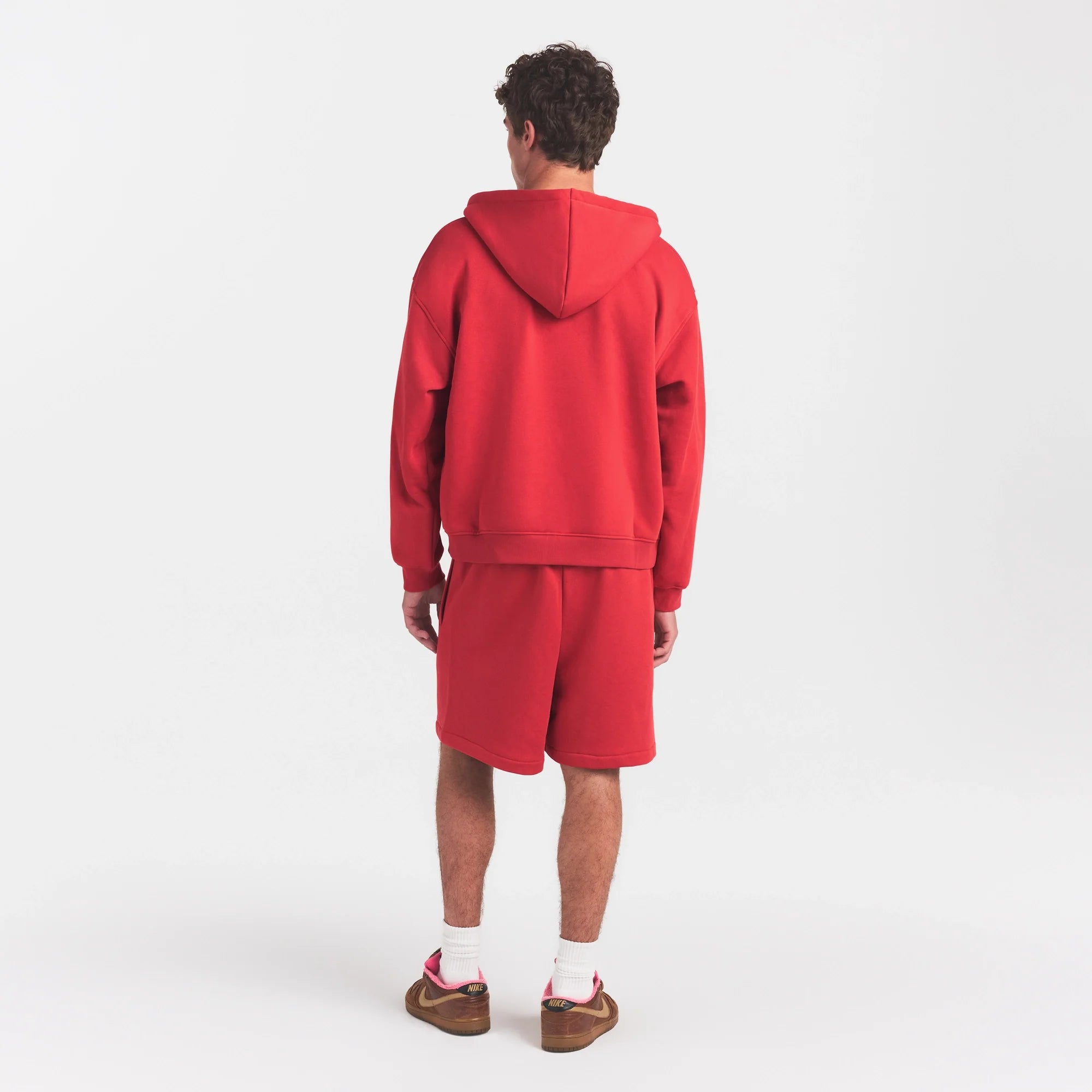 FLEECE LOUNGE MENS RELAXED SHORT | WASHED RED