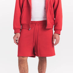 FLEECE LOUNGE MENS RELAXED SHORT | WASHED RED