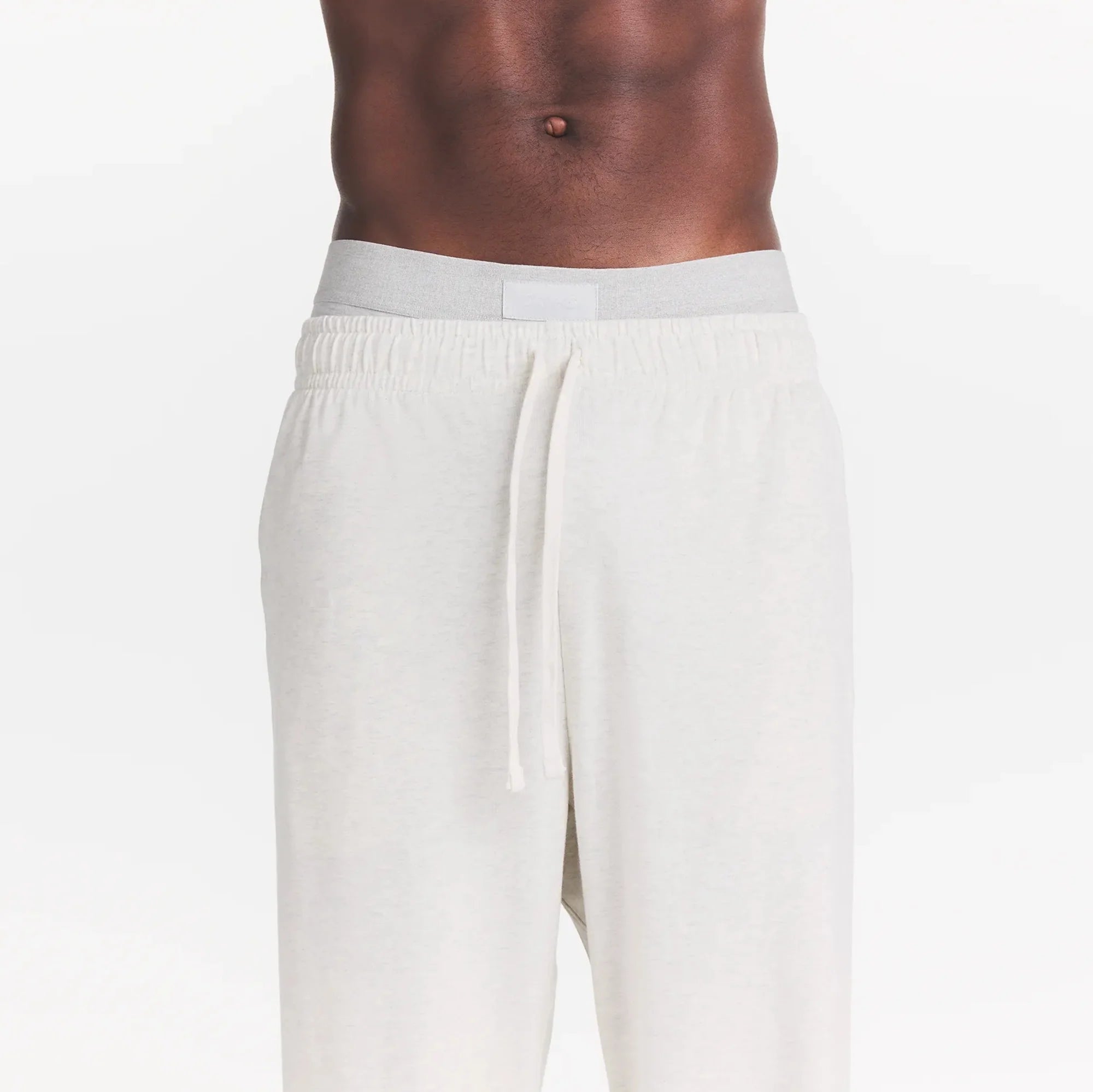 JERSEY LOUNGE MENS RELAXED STRAIGHT LEG PANT | CHALK HEATHER