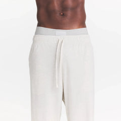 JERSEY LOUNGE MENS RELAXED STRAIGHT LEG PANT | CHALK HEATHER