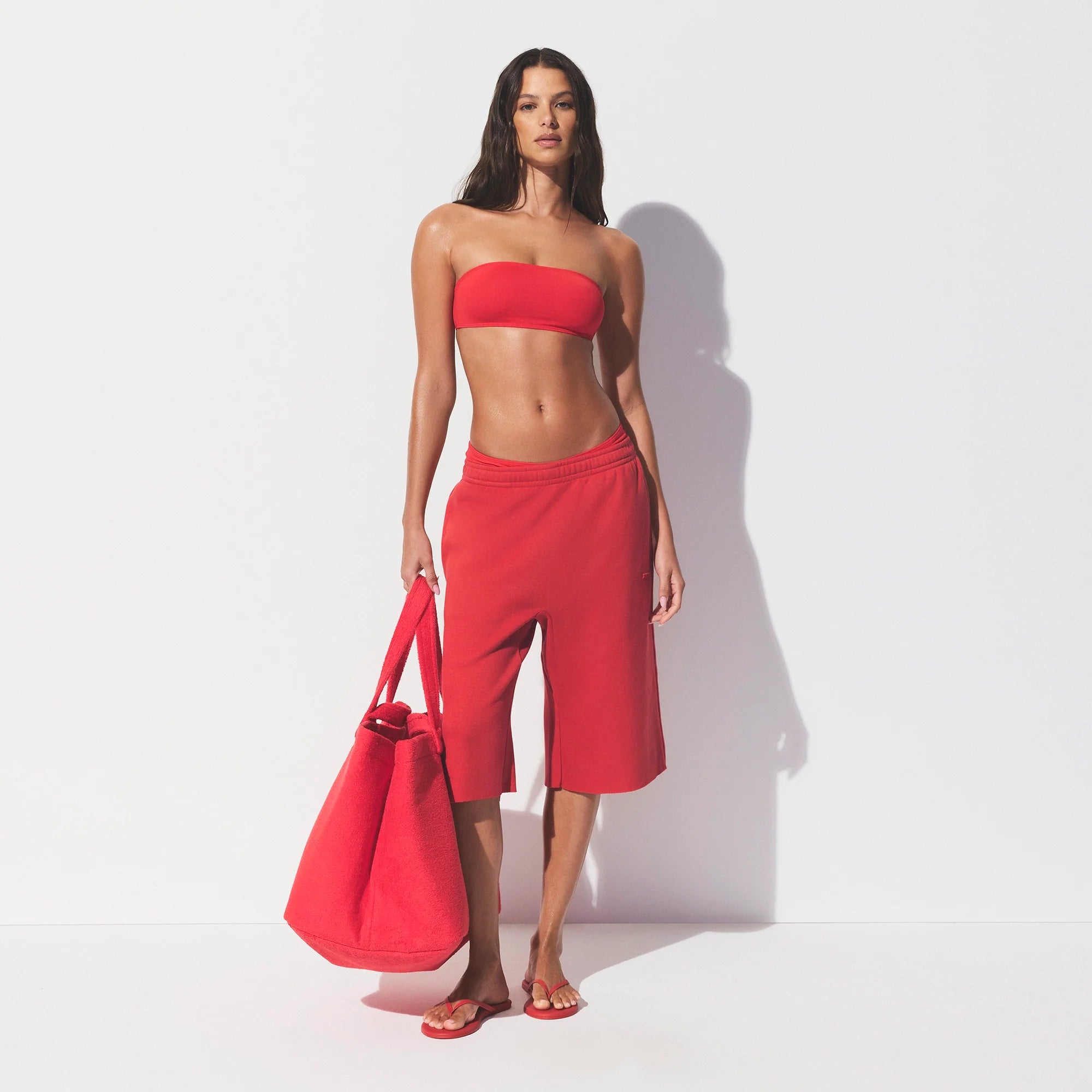 TERRY JUMBO TOTE | CARMINE