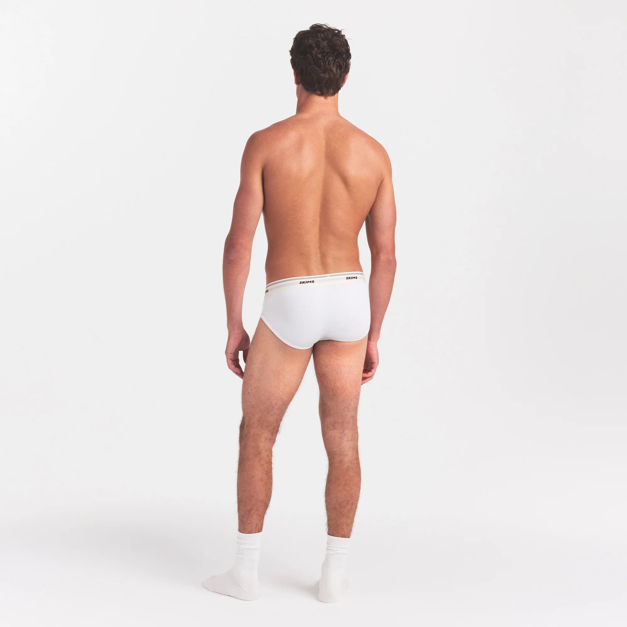 SKIMS COTTON RIB MENS BRIEF | CHALK