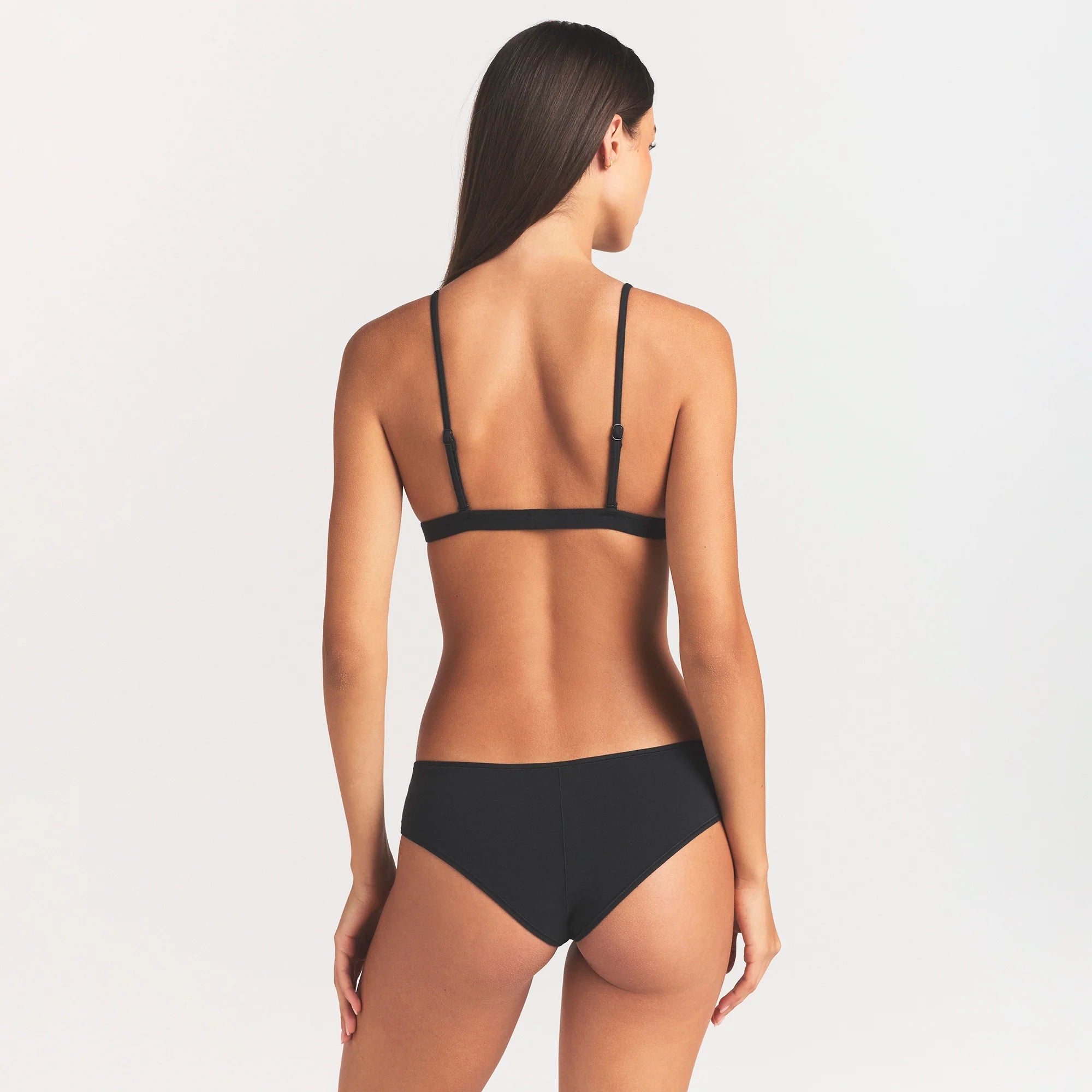 EVERYDAY COTTON TRIANGLE BRALETTE | ONYX