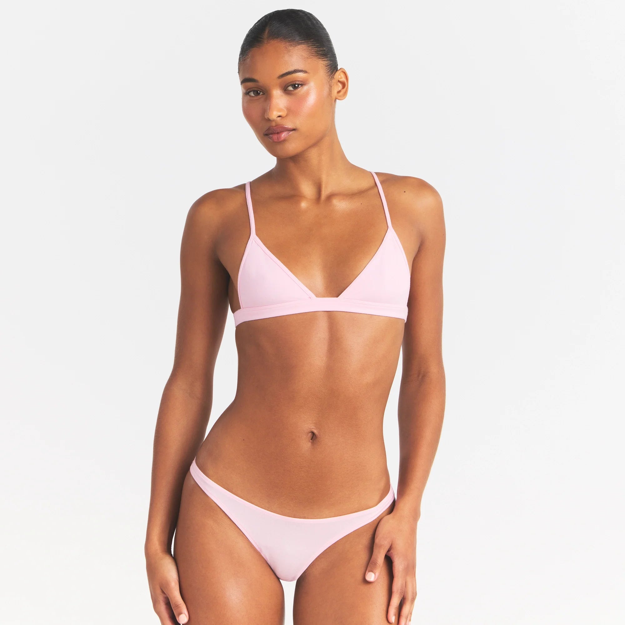 EVERYDAY COTTON TRIANGLE BRALETTE | PEONY