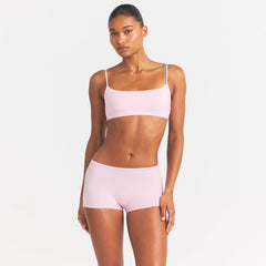 EVERYDAY COTTON SCOOP BRALETTE | PEONY