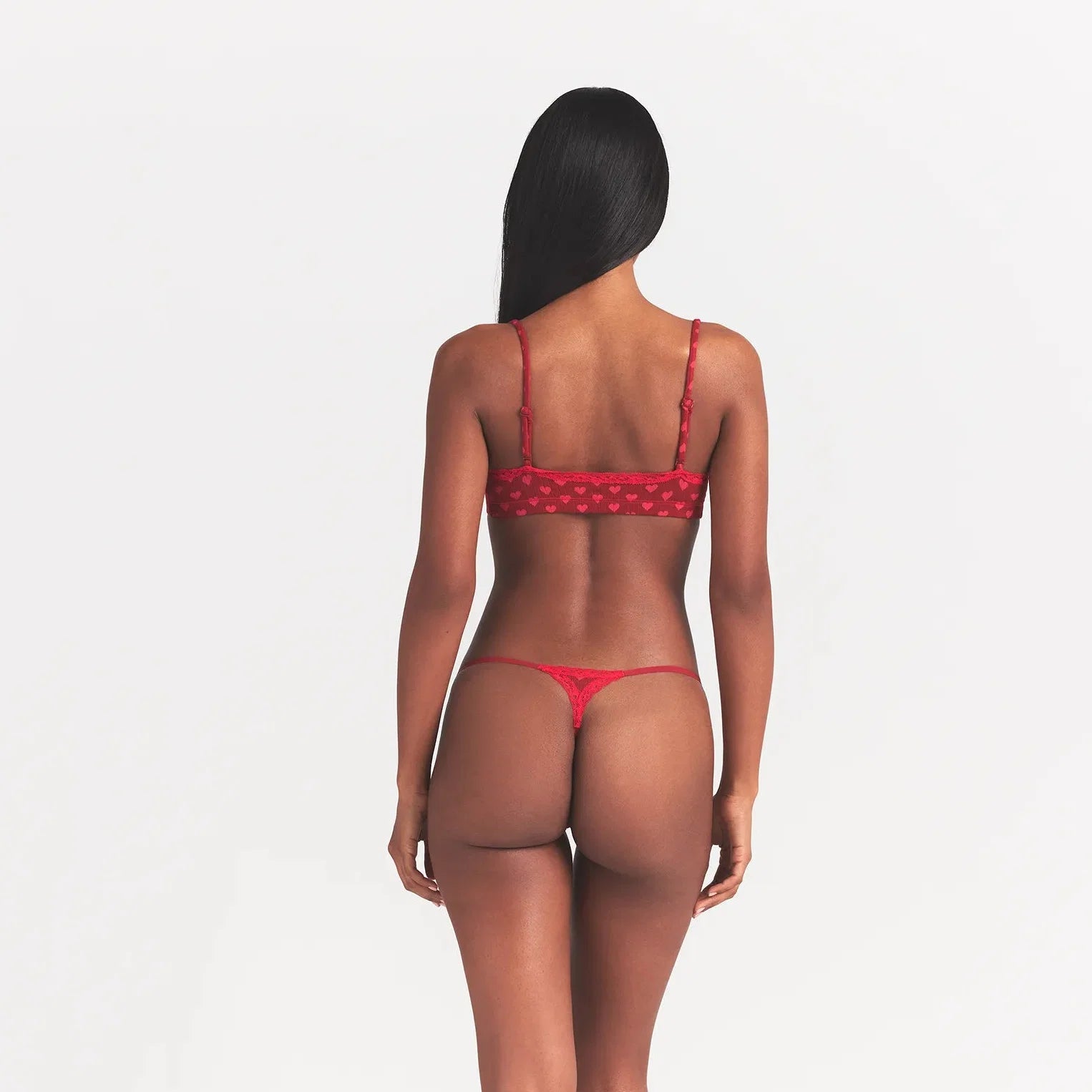 LIGHTWEIGHT COTTON POINTELLE SCOOP BRALETTE | BRICK HEART HALFDROP