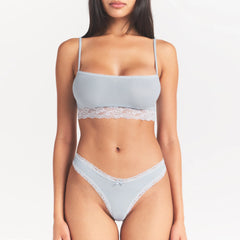 LIGHTWEIGHT COTTON STRAIGHT NECK BRALETTE | AIRSPACE