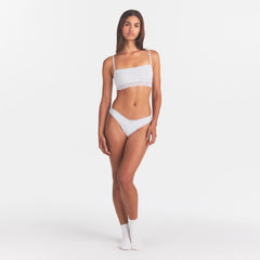 LIGHTWEIGHT COTTON STRAIGHT NECK BRALETTE | AIRSPACE LAGUNA STRIPE