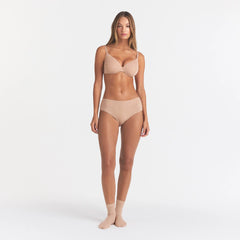EVERYDAY COTTON FULL COVERAGE BRA | CLAY HEATHER