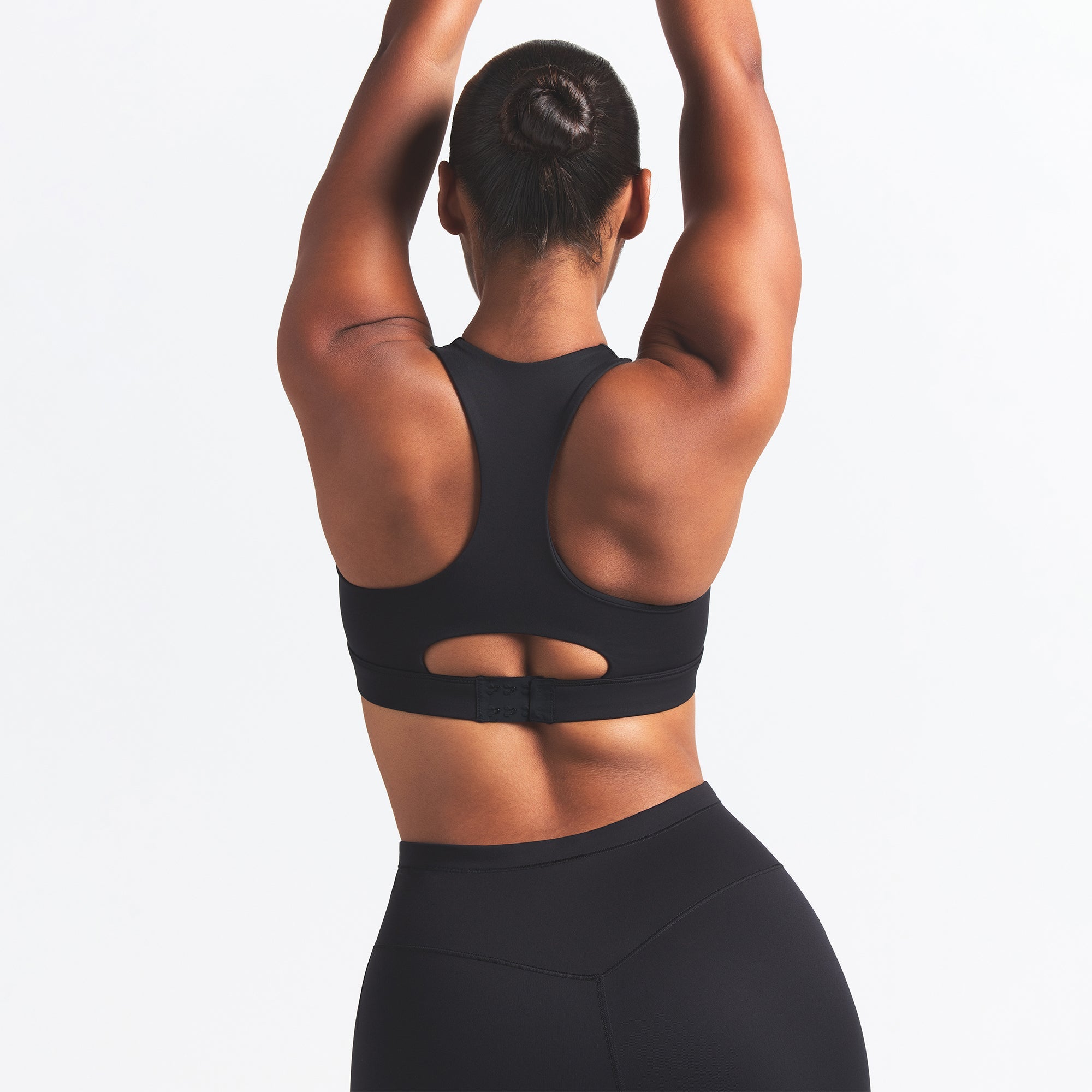 NikeSKIMS MATTE HIGH NECK BRA | OBSIDIAN