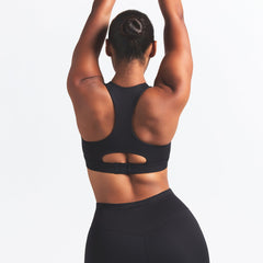 NikeSKIMS MATTE HIGH NECK BRA | OBSIDIAN
