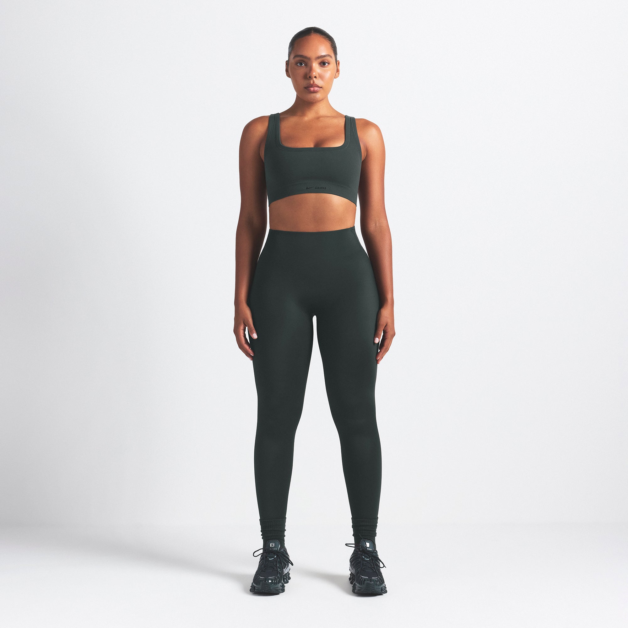 NikeSKIMS VINTAGE SEAMLESS SCOOP NECK BRA | DARK TEAL