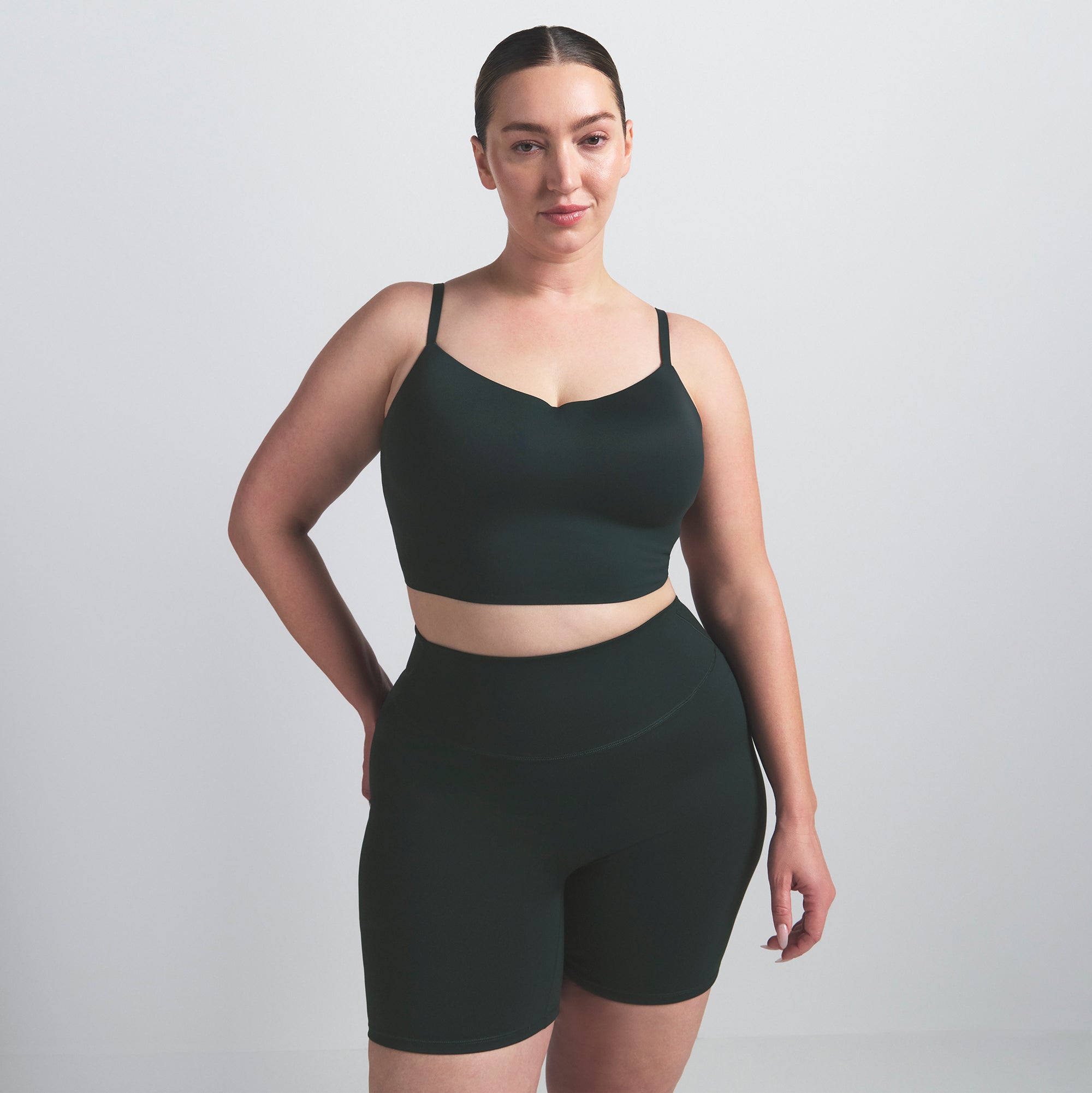 NikeSKIMS MATTE CAMI BRA TOP | DARK TEAL