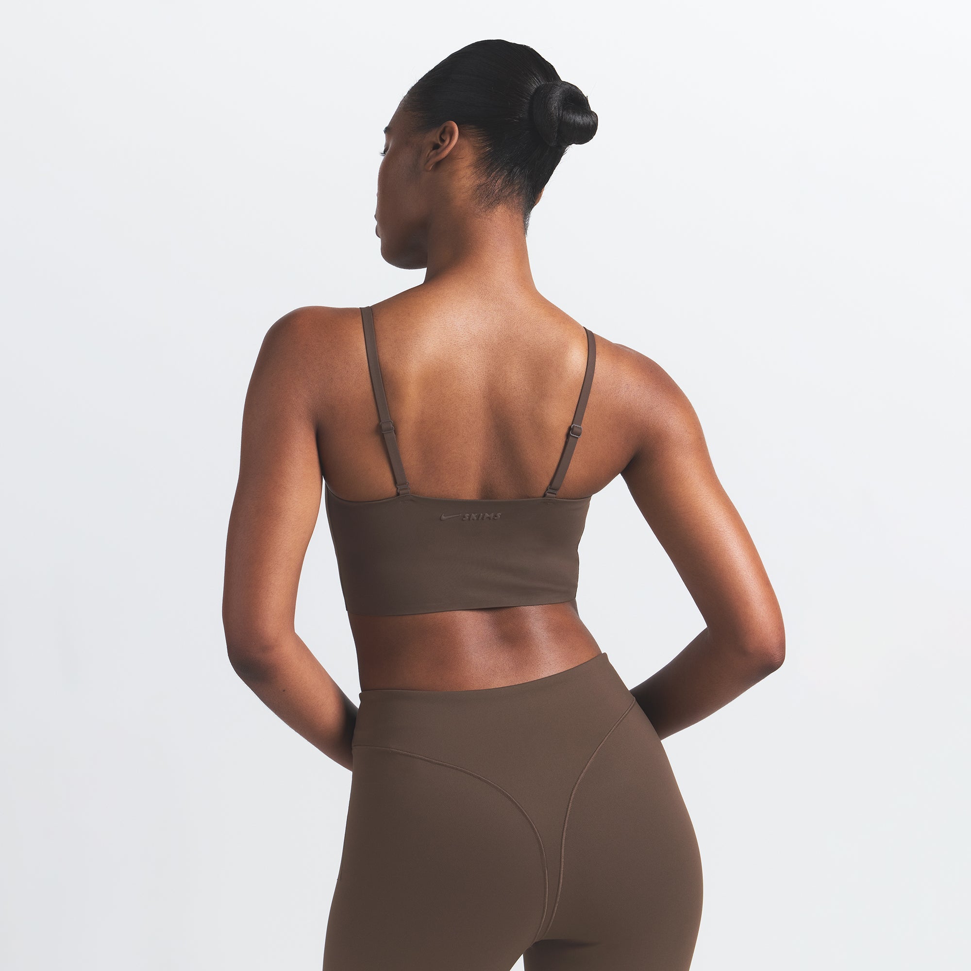 NikeSKIMS MATTE CAMI BRA TOP | DARK SEPIA