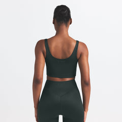 NikeSKIMS SHINE SCOOP NECK BRA TOP | DARK TEAL