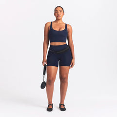 NikeSKIMS SHINE SCOOP NECK BRA TOP | NAVY
