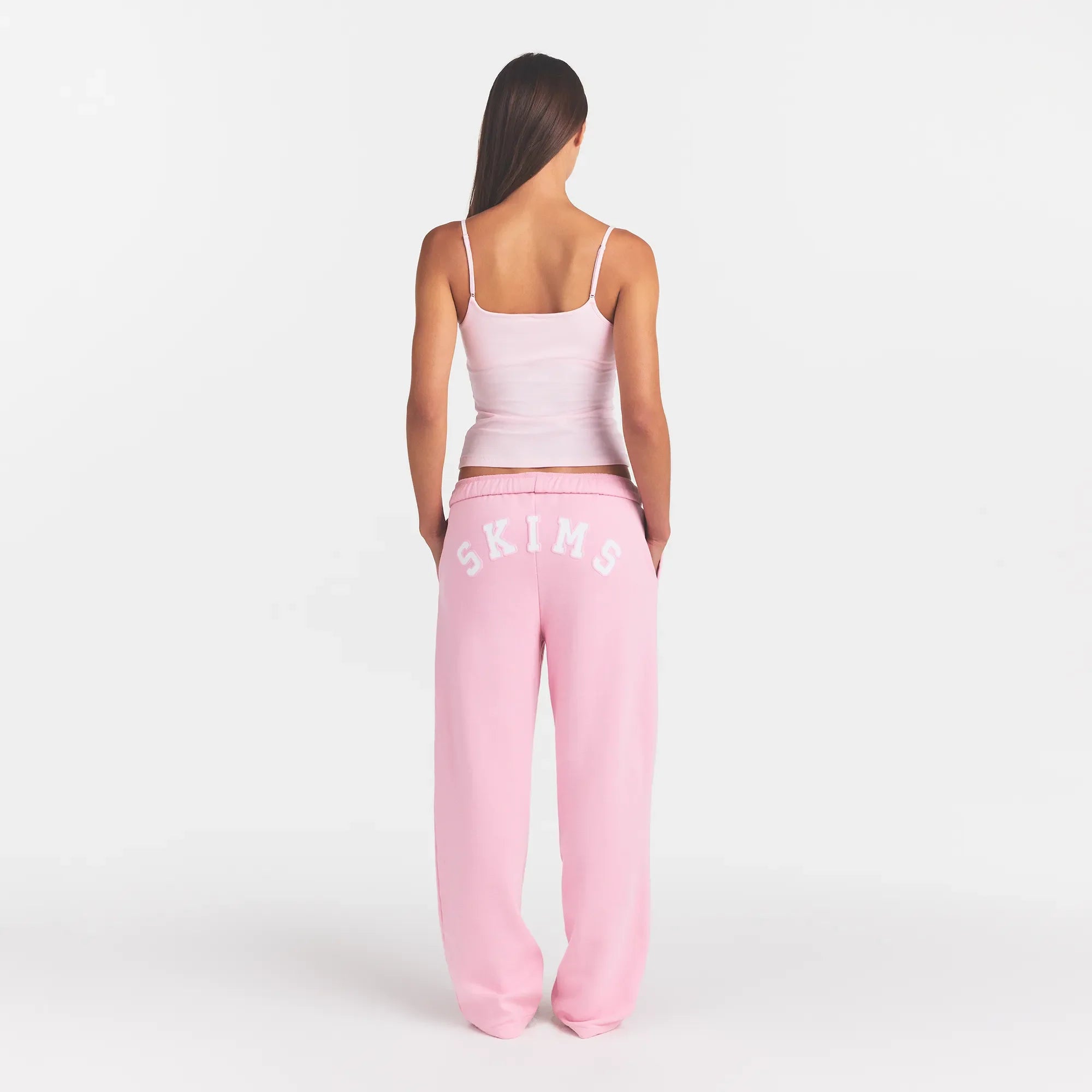 COTTON FLEECE LOGO CLASSIC STRAIGHT LEG PANT | HALITE WITH SNOW LOGO