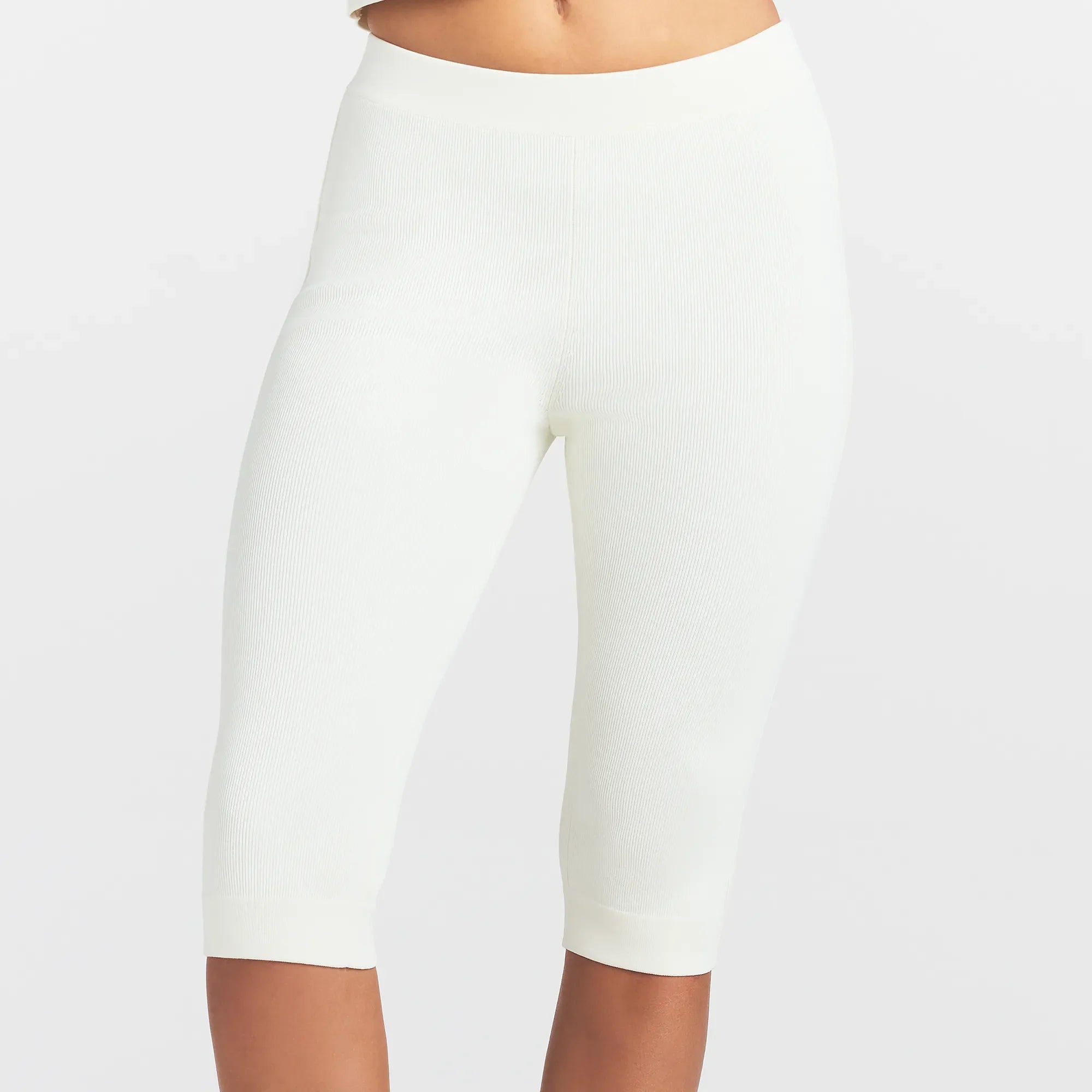 REFINED KNIT CAPRI | EGRET