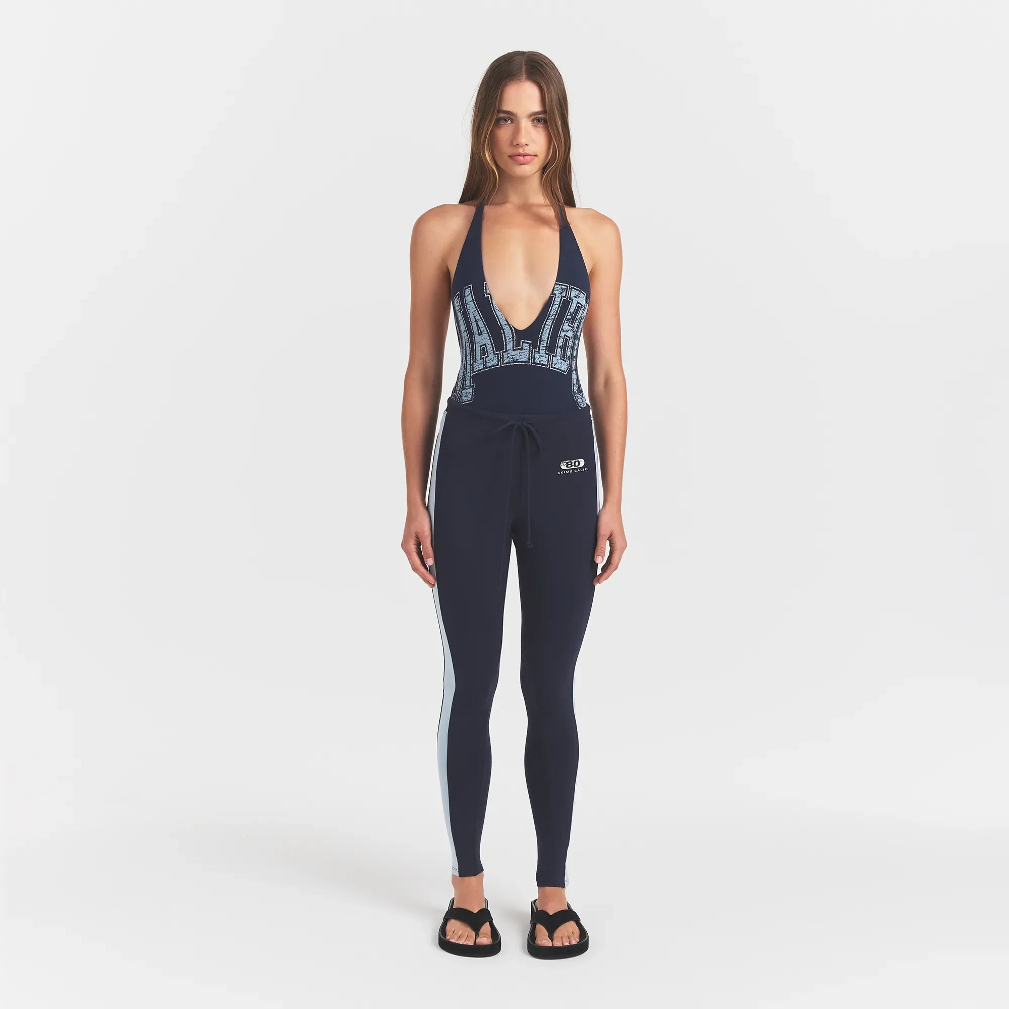 OUTDOOR HIGH-WAISTED LEGGING | NAVY WITH OPAL