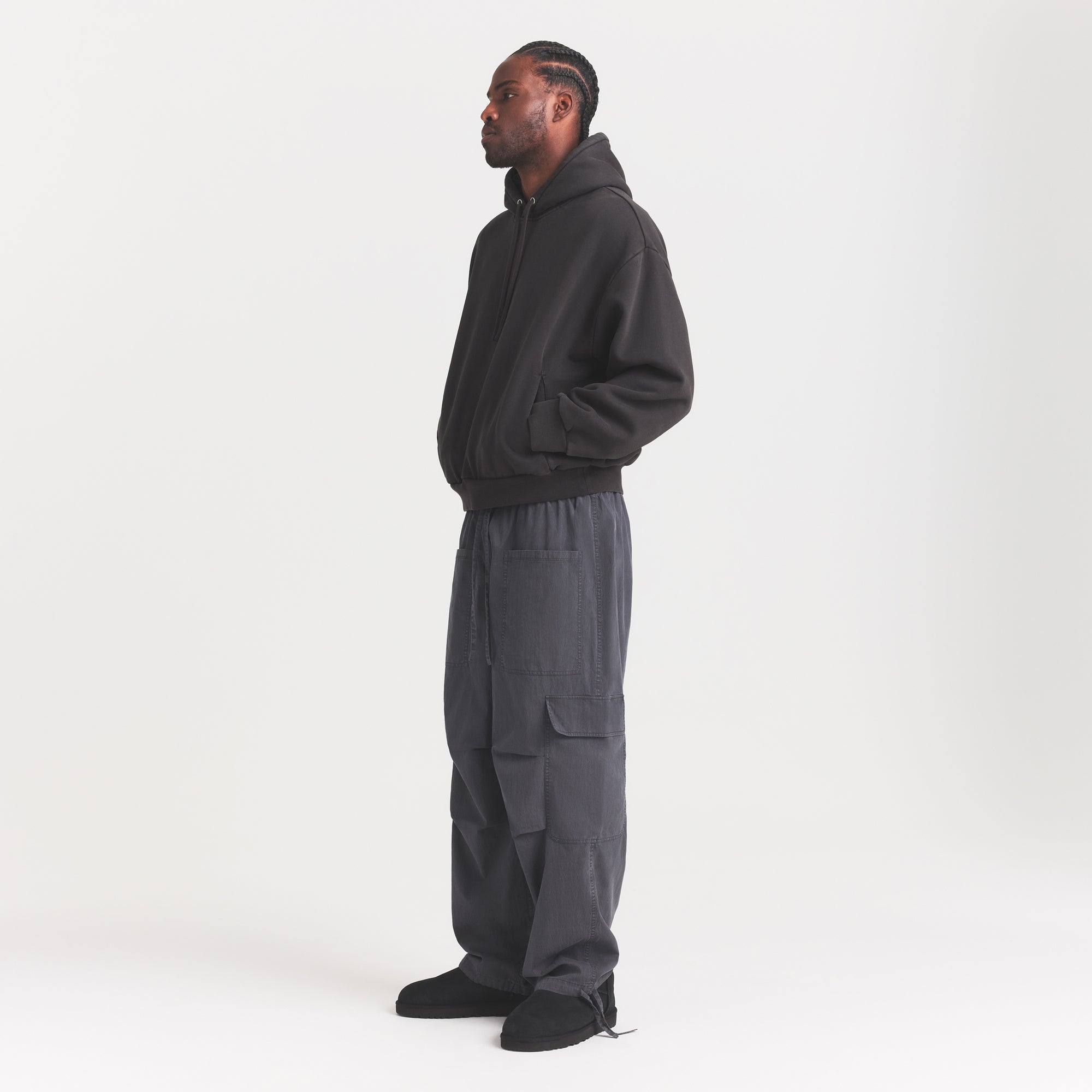 WOVEN MENS CARGO PANT | ASH