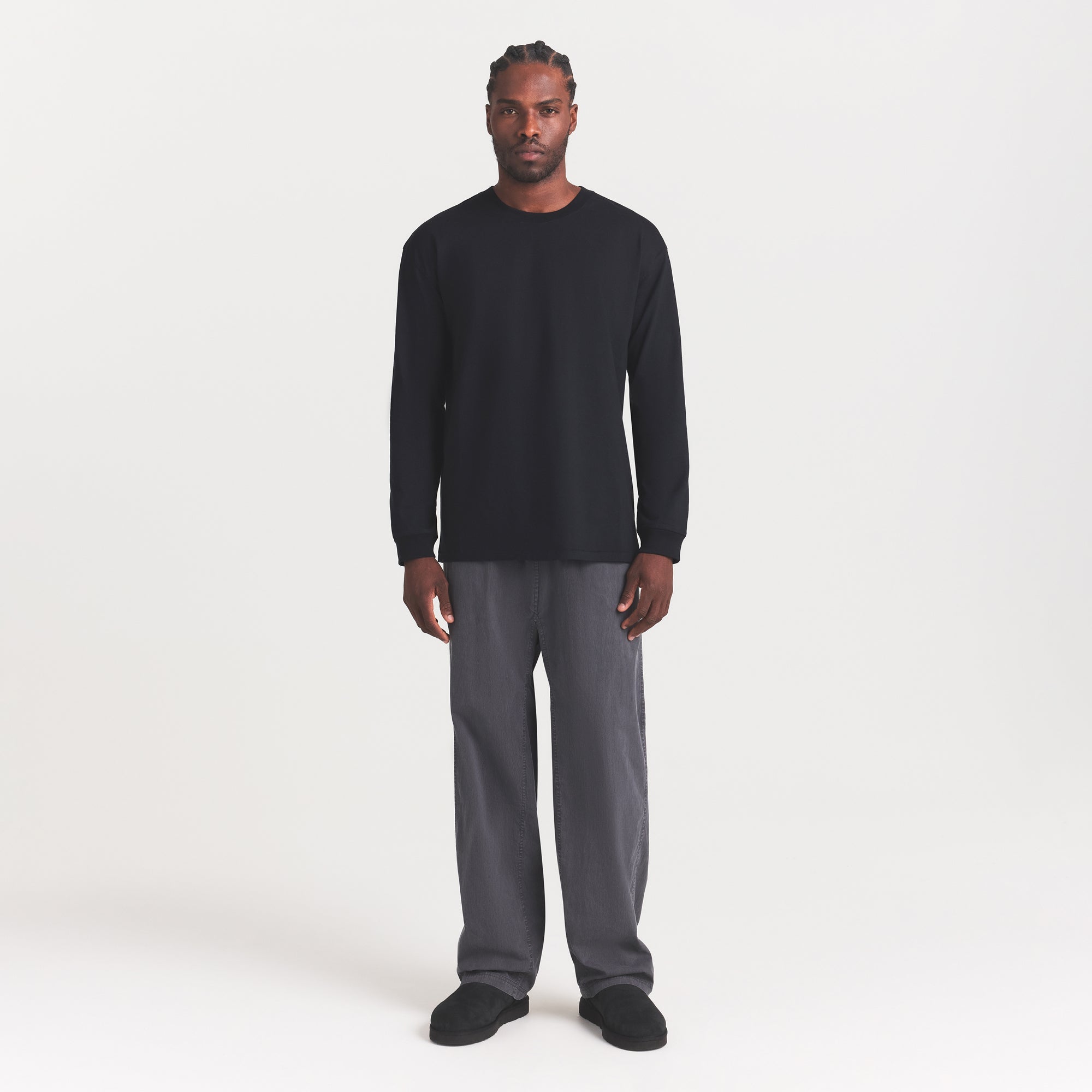 WOVEN MENS PULL-ON PANT | ASH