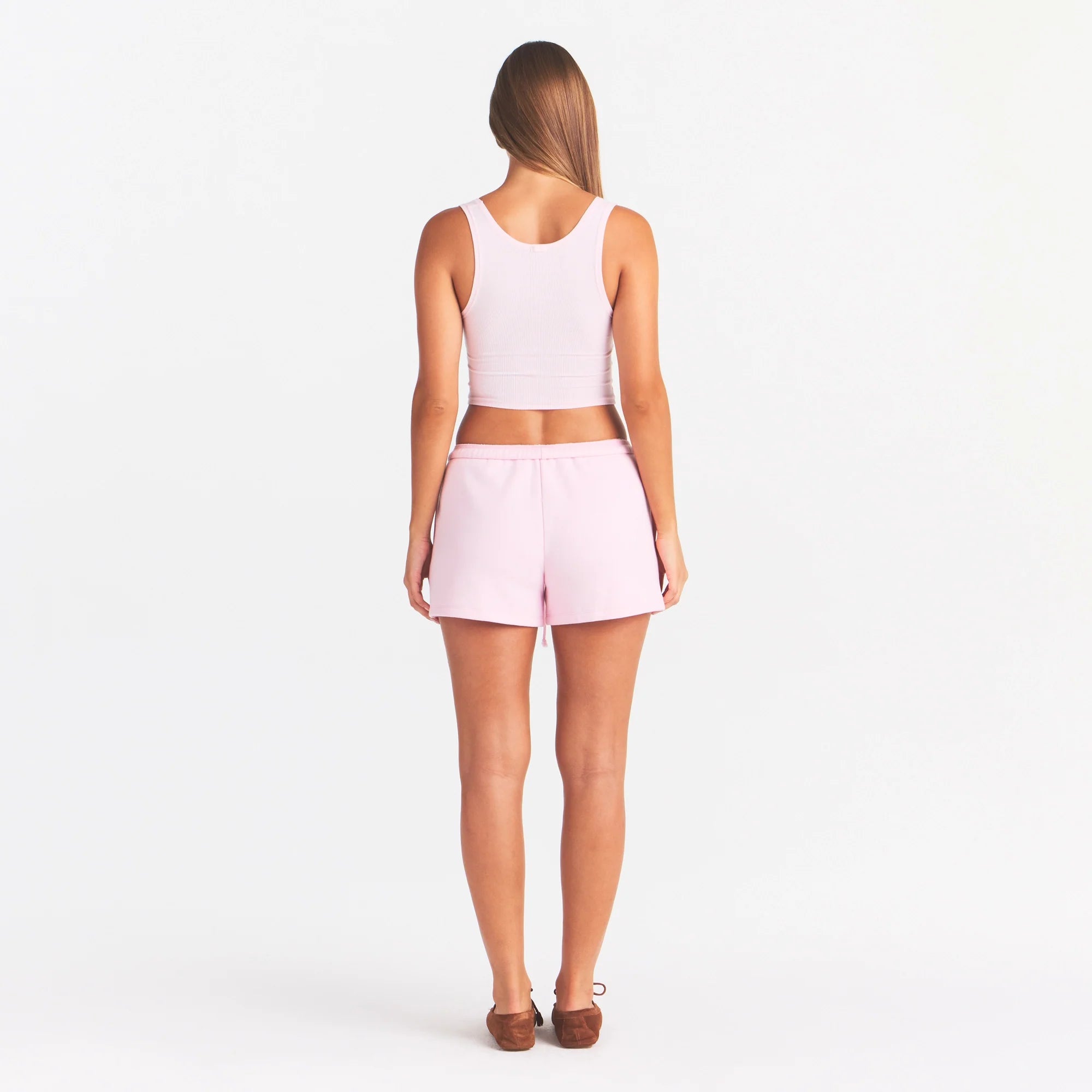 COTTON FLEECE CLASSIC SHORT | CHERRY BLOSSOM