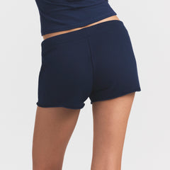 DRAPEY FRENCH TERRY SHORT | NAVY