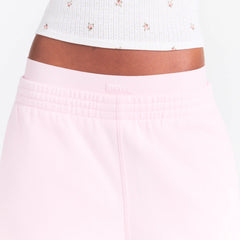 COTTON FLEECE DOUBLE WAISTBAND SHORT | CHERRY BLOSSOM