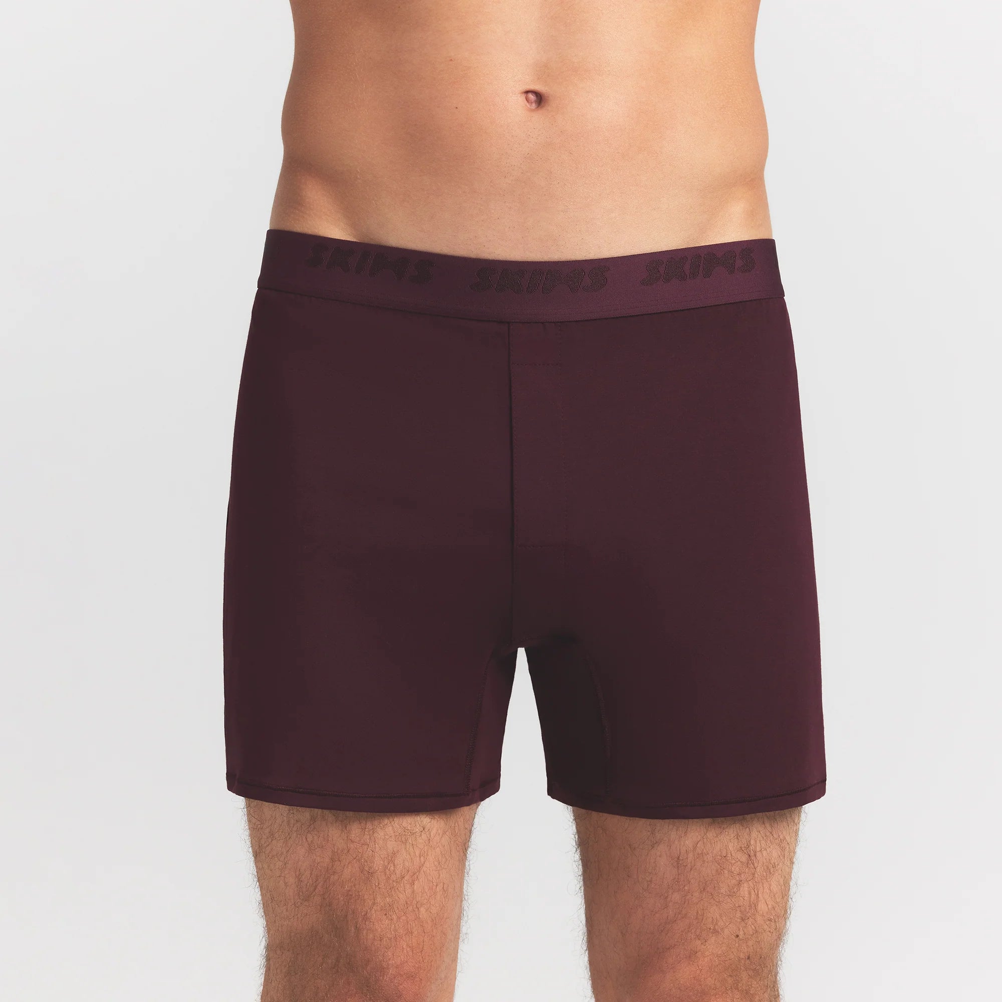 SKIMS STRETCH MENS KNIT BOXER | CURRANT
