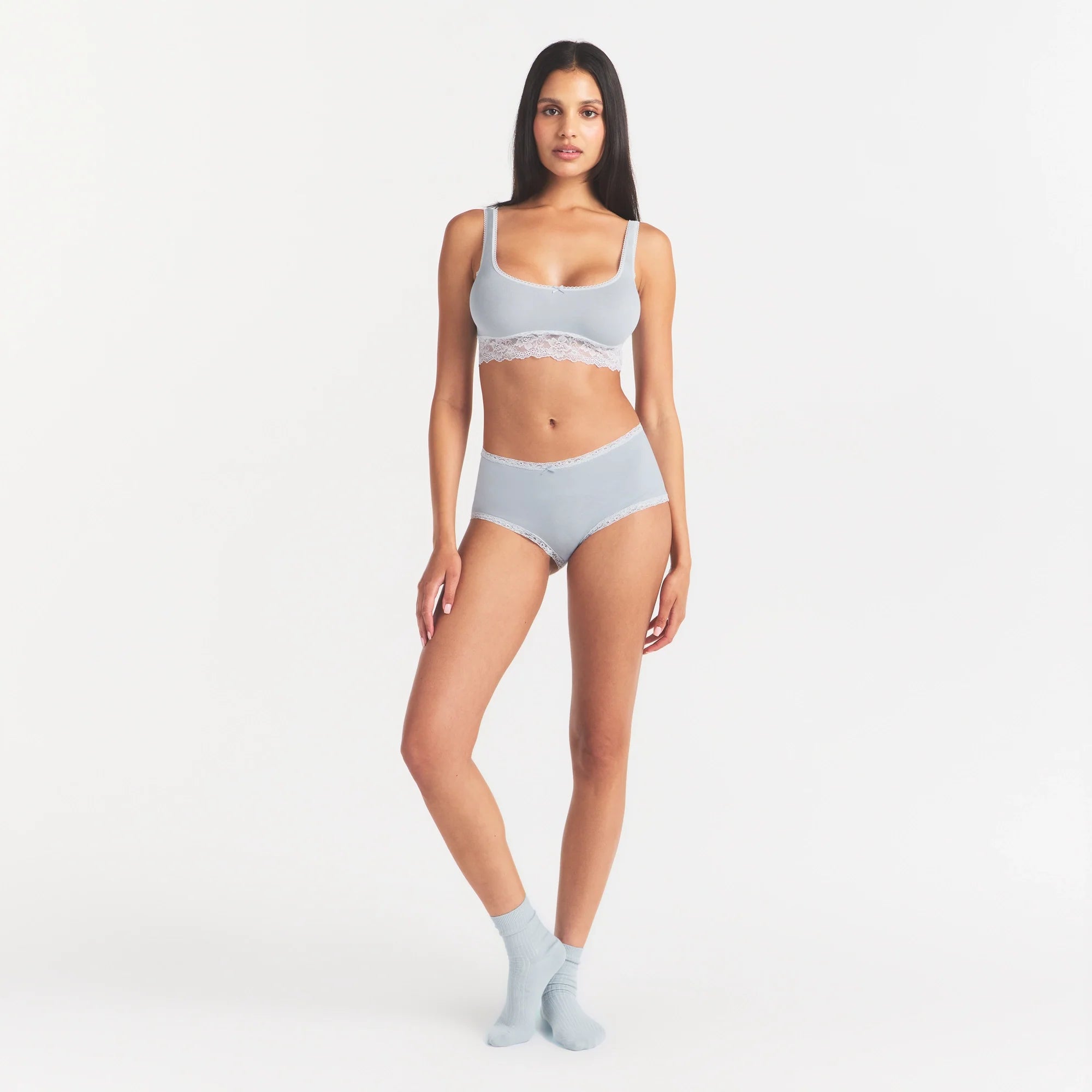 LIGHTWEIGHT COTTON LACE BOY SHORT | AIRSPACE