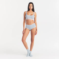 LIGHTWEIGHT COTTON LACE BOY SHORT | AIRSPACE