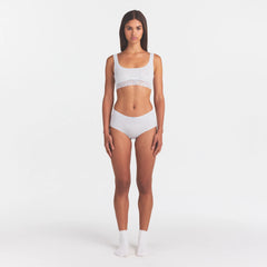 LIGHTWEIGHT COTTON LACE BOY SHORT | AIRSPACE LAGUNA STRIPE
