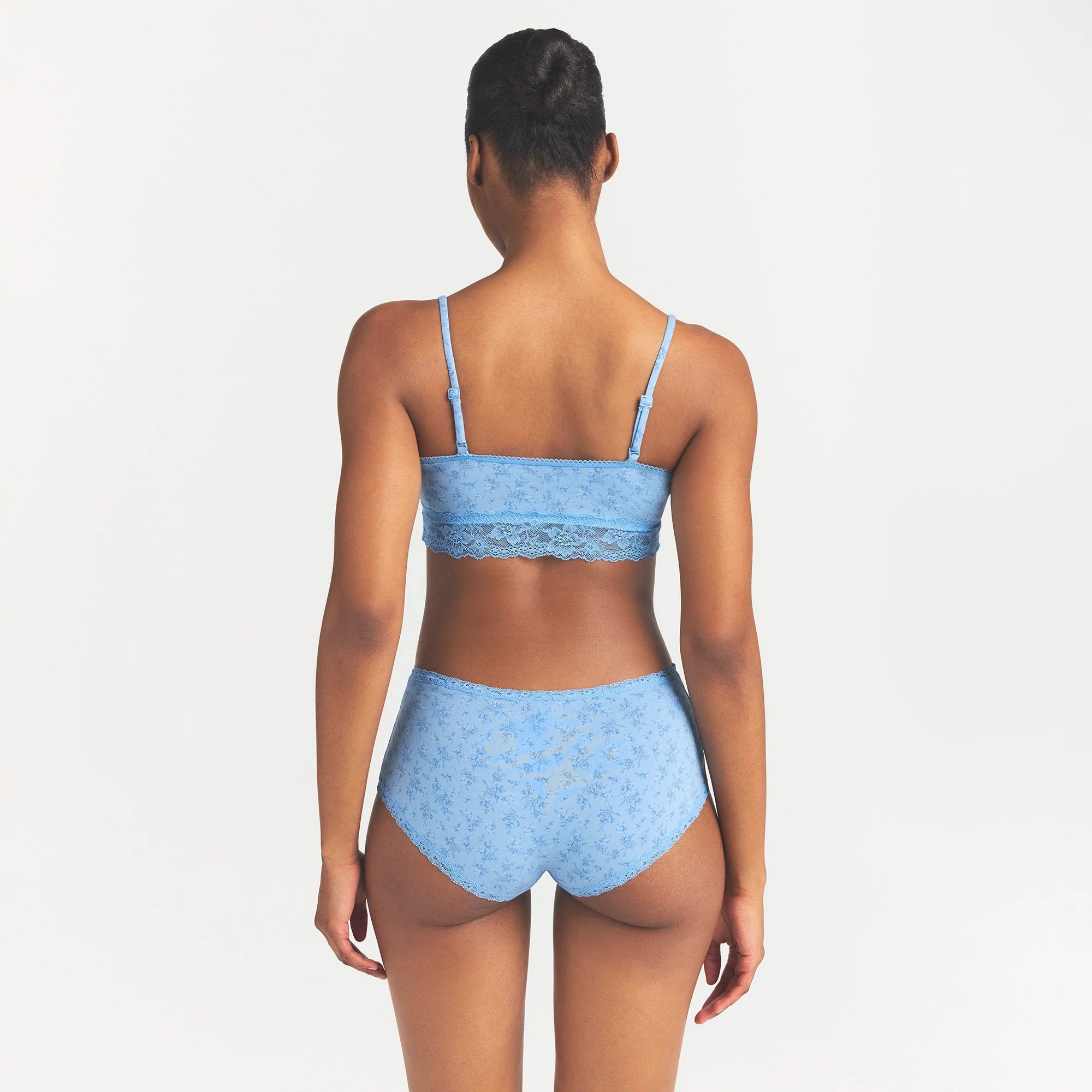 LIGHTWEIGHT COTTON LACE BOY SHORT | SURF DAINTY FLORAL PRINT