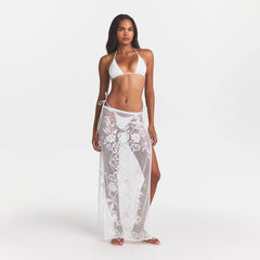 LACE COVER-UPS LONG SKIRT | SNOW