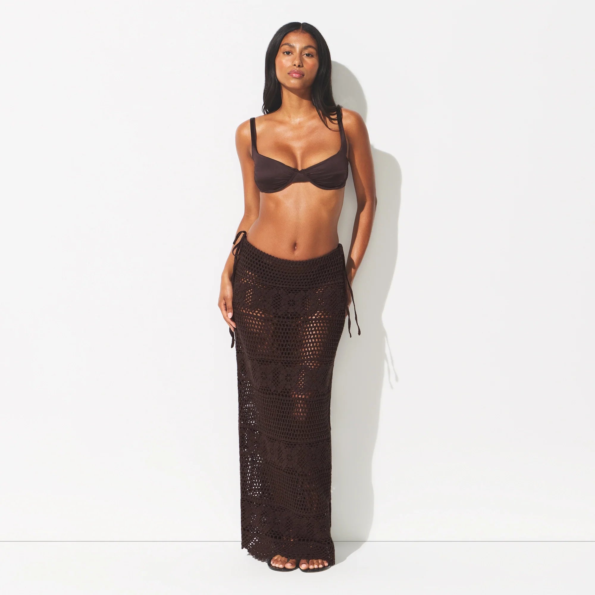 SWIM COVER-UPS CROCHET LONG SKIRT | PHOENIX