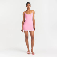 FITS EVERYBODY LACE SLIP DRESS | BUBBLE GUM TONAL