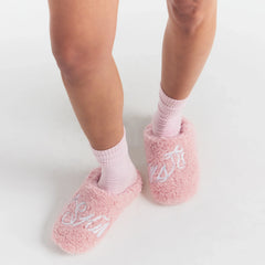 SKIMS ACCESSORIES SHERPA SLIPPER | PEONY SKIMS BOW