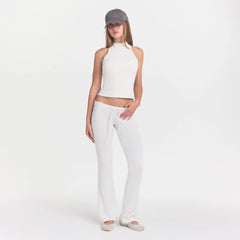 NikeSKIMS MATTE MOCK NECK RACER TANK | IVORY