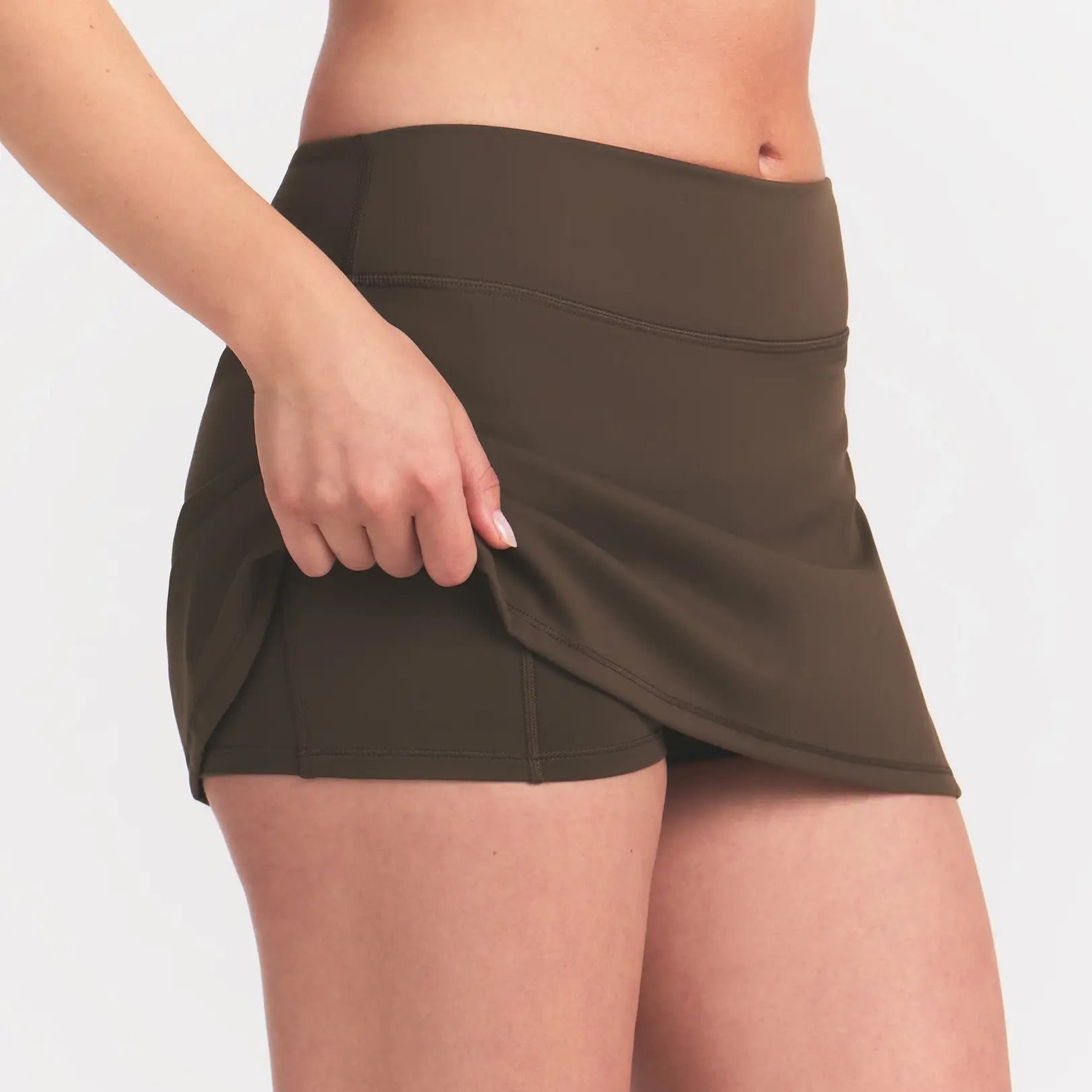 NikeSKIMS MATTE SKORT | DARK SEPIA