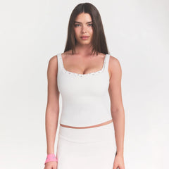 NikeSKIMS MATTE SQUARE NECK TANK | IVORY